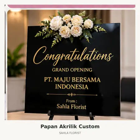 Papan Bunga Akrilik Sukamulya